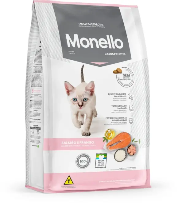Monello Kitten Dry Food with Salmon & Chicken 1kg