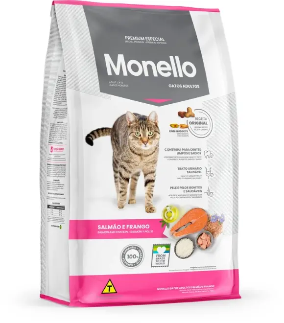 Monello Adult Cat Dry Food with Salmon & Chicken