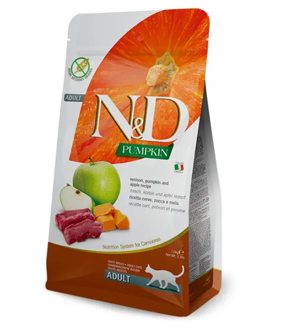 Farmina N&D Pumpkin Adult Cat Venison – 1.5 kg