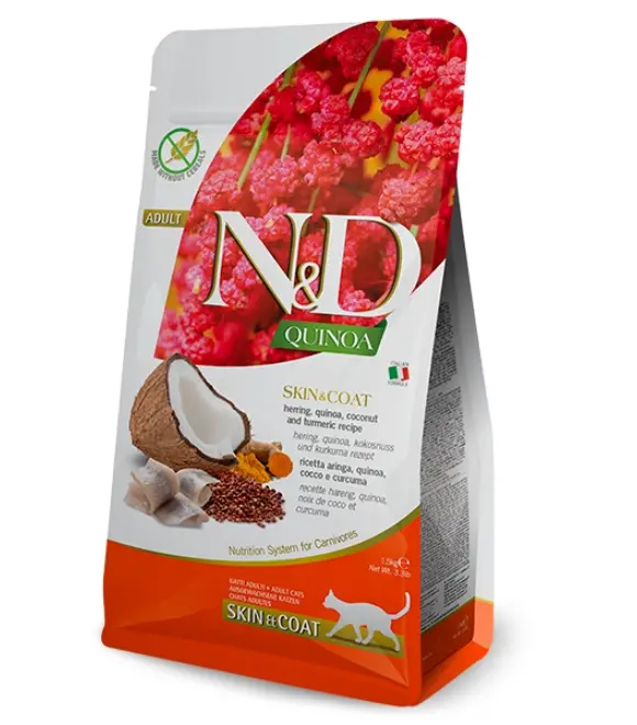 Farmina N&D Quinoa Cat Skin & Coat Herring – 1.5 kg