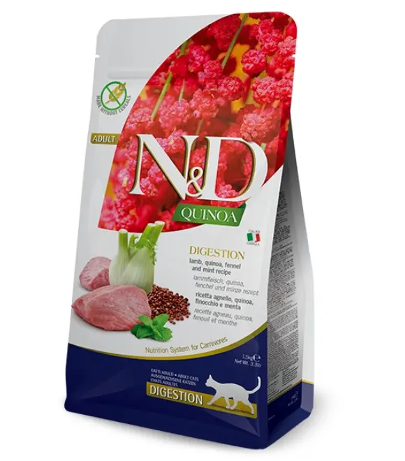 PZ-Farmina N&D Quinoa Cat Digestion Lamb – 1.5 kg