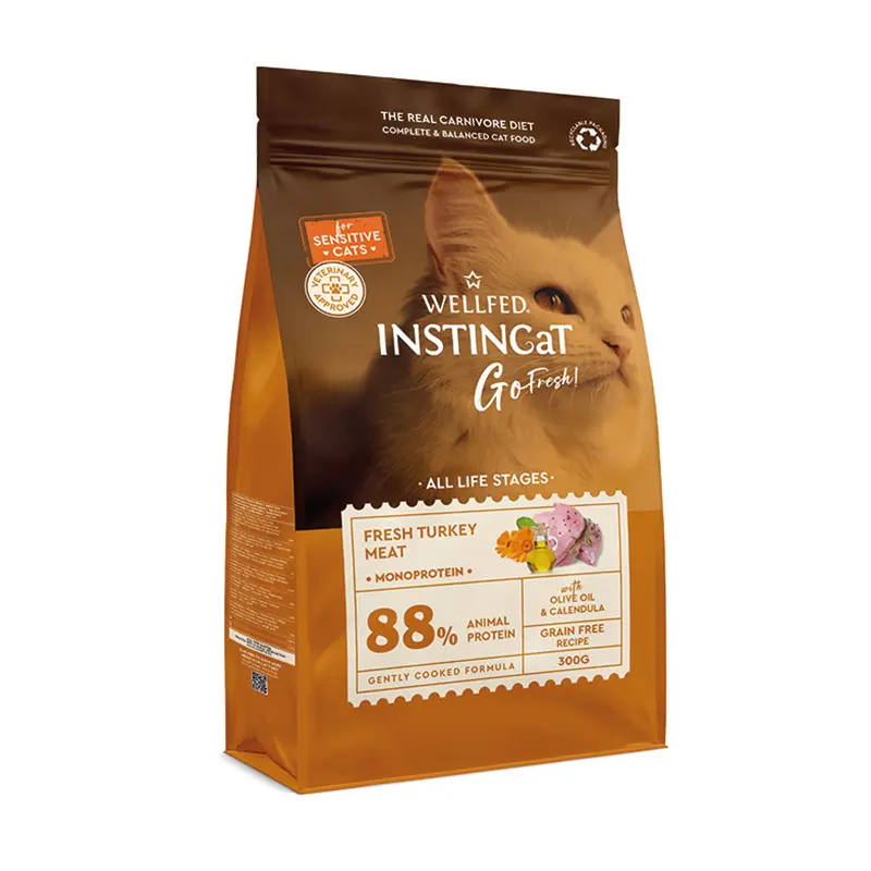 Pet Interest Wellfed INSTINCaT Sensitive Sterilized Monoprotein Fresh Turkey Cat Food