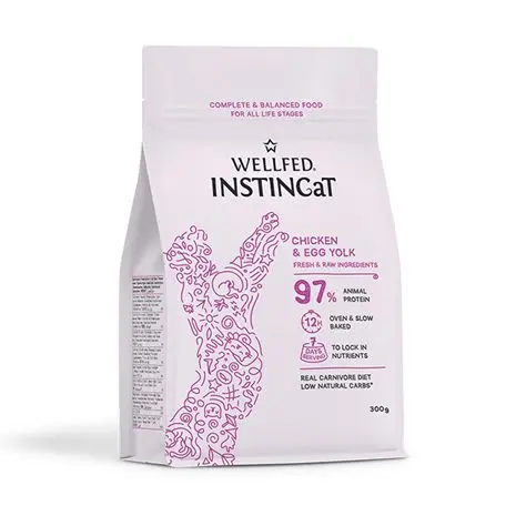 Pet Interest Wellfed Instin Cat Dry food Chicken & Egg Yolk 300g