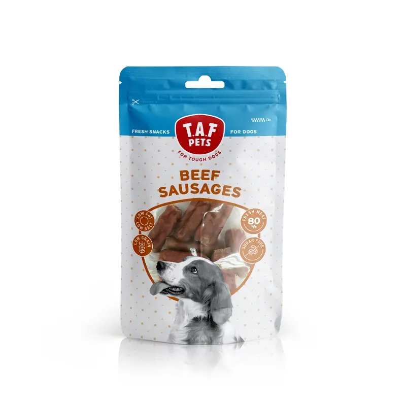 TAF Pets Fresh Dog Treats Beef Sausages 75g