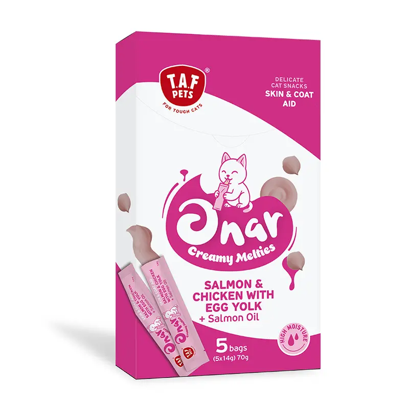 TAF Pets Onar Creamy Melties Salmon & Chicken Cat (5X14g) 70g