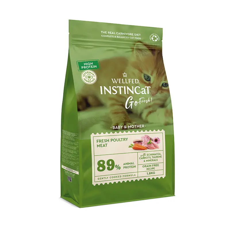 Pet Interest Wellfed INSTINCaT Baby & Mother High Protein Fresh Poultry Kitten Food